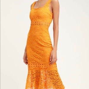 Lulus lace midi dress